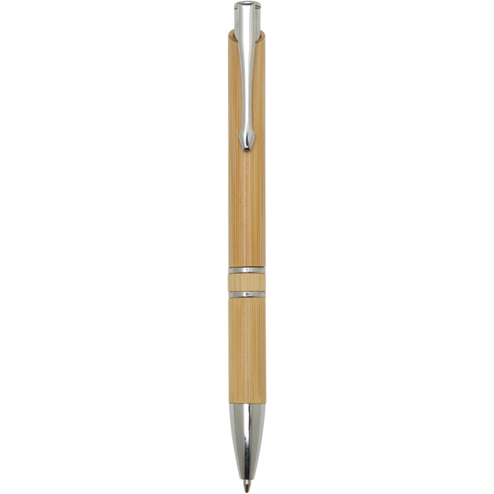 Logotrade advertising products photo of: Wicker bamboo ballpoint pen